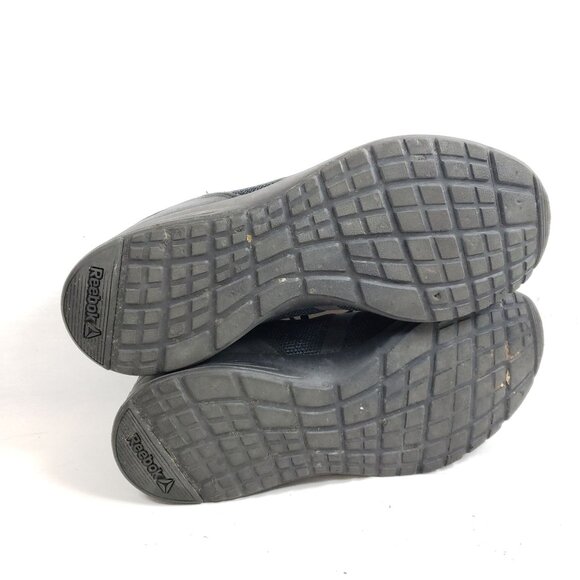 Reebok Mens Size 12 Foster Flyer Athletic Sneakers Black Mesh - Picture 8 of 9